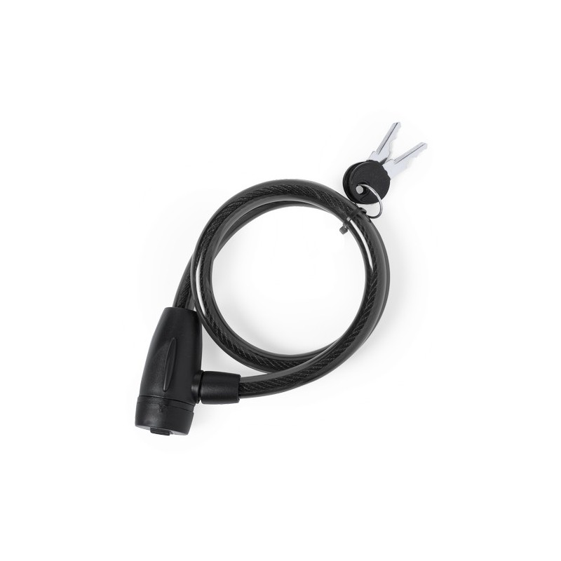 Antivol à Vélo Éco-responsable Personnalisé Triyo - Sécurisez vos trajets pas cher Matières : métal Couleurs : noir objet promo 