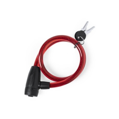 Antivol à Vélo Éco-responsable Personnalisé Triyo - Sécurisez vos trajets pas cher Matières : métal Couleurs : rouge cadeau entr