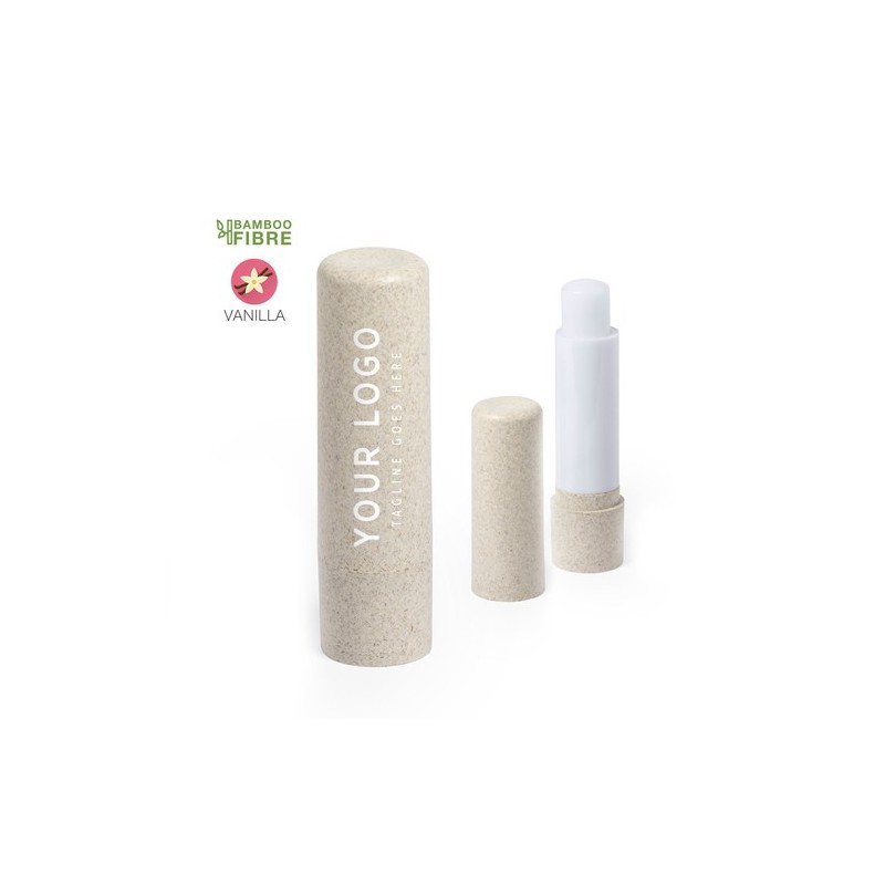 Baume à Lèvres Éco-responsable et Personnalisé pas cher - Fledar Matières : fibre de bambou Couleurs : naturel goodies publicita