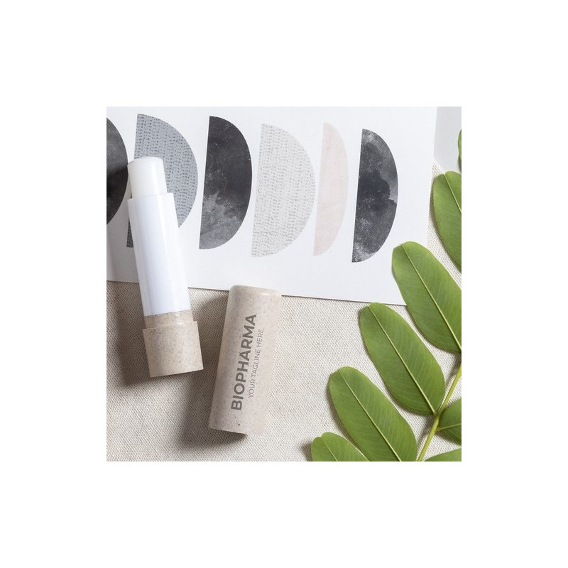 Baume à Lèvres Éco-responsable et Personnalisé pas cher - Fledar Matières : fibre de bambou Couleurs : naturel livraison express