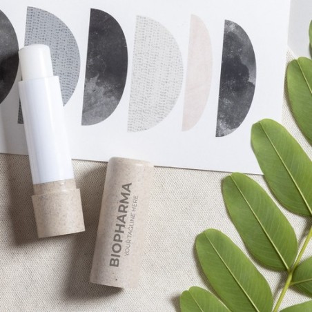 Baume à Lèvres Éco-responsable et Personnalisé pas cher - Fledar Matières : fibre de bambou Couleurs : naturel livraison express
