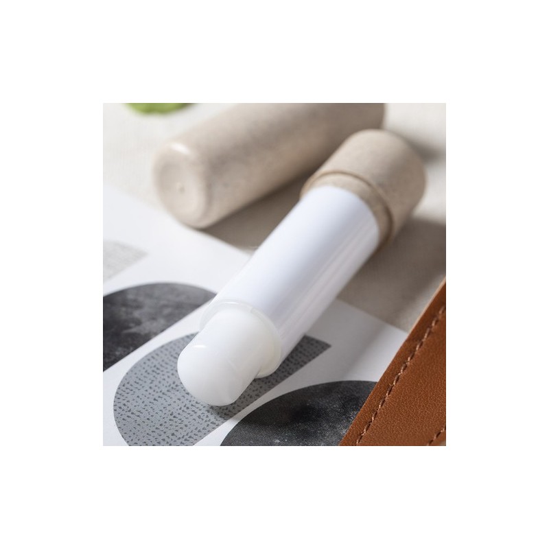Baume à Lèvres Éco-responsable et Personnalisé pas cher - Fledar Matières : fibre de bambou Couleurs : naturel cadeau collaborat