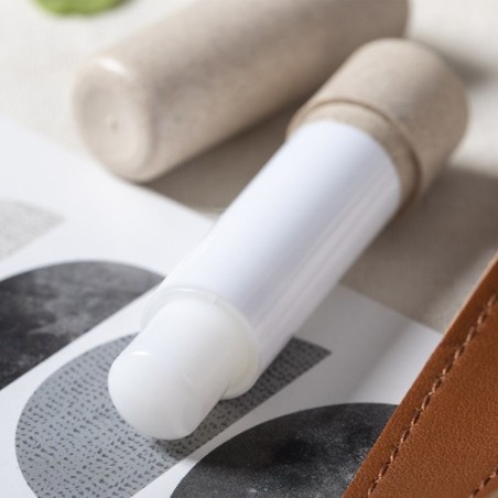 Baume à Lèvres Éco-responsable et Personnalisé pas cher - Fledar Matières : fibre de bambou Couleurs : naturel cadeau collaborat