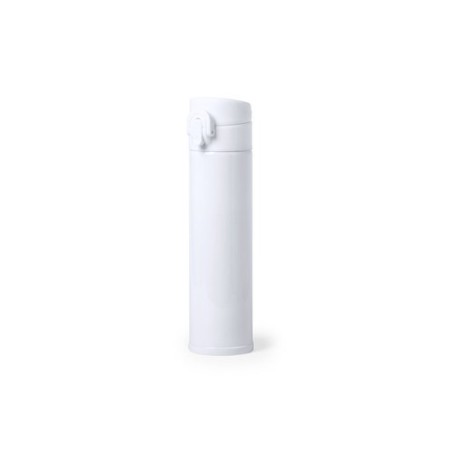 Bouteille Isotherme Personnalisée Cadeau d'Entreprise Alirox Matières : acier inoxydable Couleurs : blanc