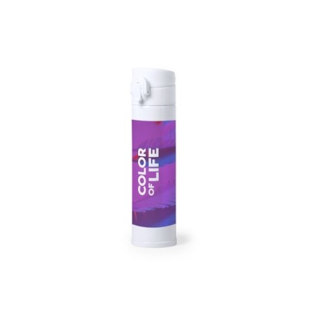 Bouteille Isotherme Personnalisée Cadeau d'Entreprise Alirox Matières : acier inoxydable Couleurs : blanc goodies publicitaire é