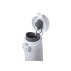 Bouteille Isotherme Personnalisée Cadeau d'Entreprise Alirox Matières : acier inoxydable Couleurs : blanc impression haute défin