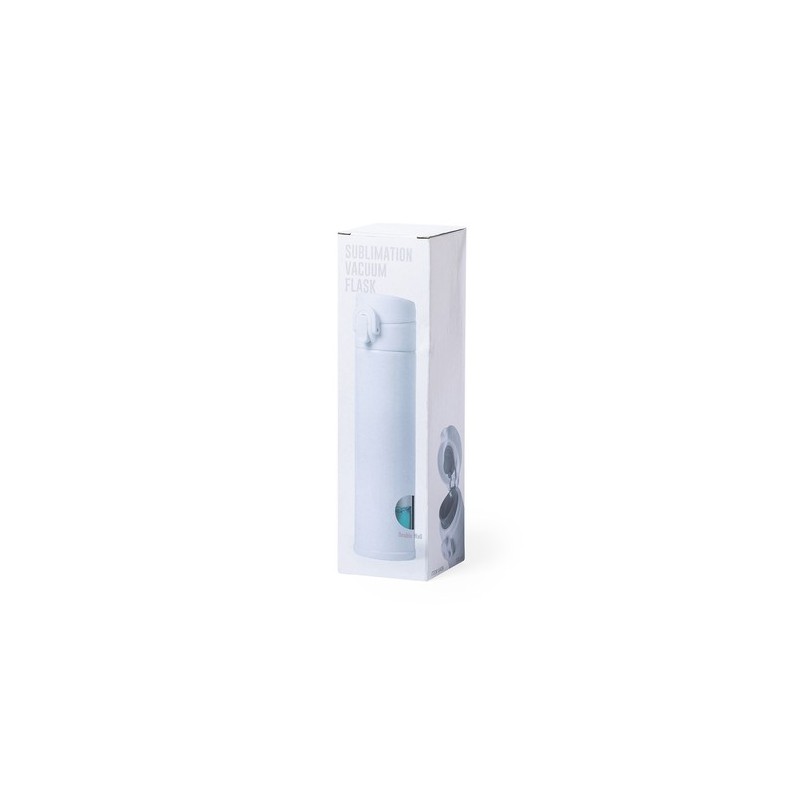 Bouteille Isotherme Personnalisée Cadeau d'Entreprise Alirox Matières : acier inoxydable Couleurs : blanc livraison express 24h 