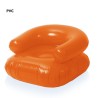 Fauteuil Gonflable Personnalisé Confort à la Plage - Reset Matières : PVC Couleurs : bleu marquage laser ultra précis