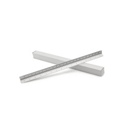 Règle personnalisée de précision pas chère pour bureau - Thirty Matières : aluminium cadeau entreprise pas cher