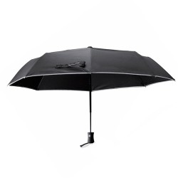 Parapluie Personnalisé Pratique Élégant pas cher Telfox Matières : pongée Couleurs : noir