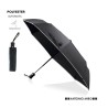 Parapluie Personnalisé Pratique Élégant pas cher Telfox Matières : pongée Couleurs : noir personnalisable avec votre logo