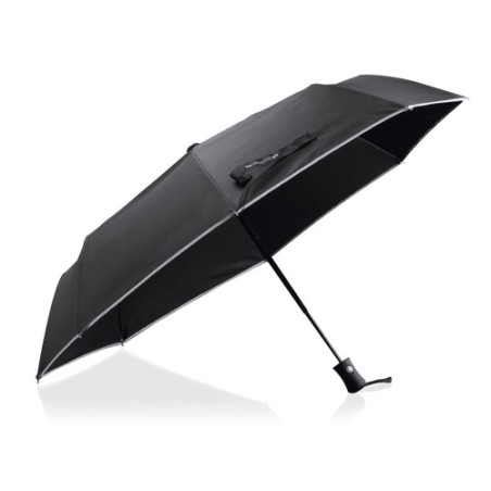 Parapluie Personnalisé Pratique Élégant pas cher Telfox Matières : pongée Couleurs : noir cadeau entreprise pas cher