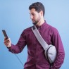 Bandoulière Pratique Personnalisée Sac à Dos USB Versox Matières : polyester Couleurs : gris livraison express 24h 48h