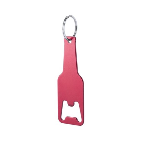 Porte-Clés Ouvre Bouteille Personnalisé Clevon Matières : aluminium Couleurs : rouge