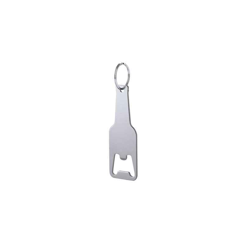 Porte-Clés Ouvre Bouteille Personnalisé Clevon Matières : aluminium Couleurs : argenté cadeau entreprise pas cher