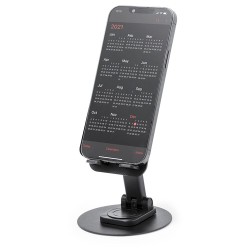 Support Porte-téléphone Personnalisable Marxel Matières : aluminium Couleurs : noir goodies entreprise design