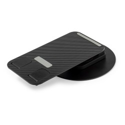 Support Porte-téléphone Personnalisable Marxel Matières : aluminium Couleurs : noir objet publicitaire robuste