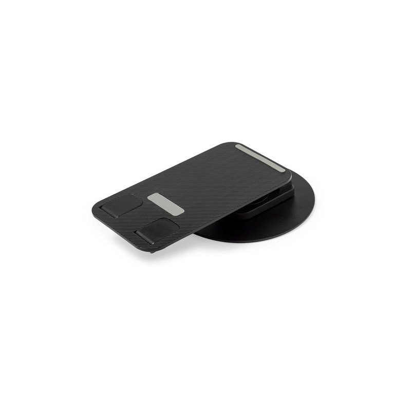 Support Porte-téléphone Personnalisable Marxel Matières : aluminium Couleurs : noir objet publicitaire robuste