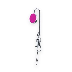 Porte-Clés Porte-Sac Pratique Personnalisé Éco-responsable Lysia Matières : métal Couleurs : fuchsia
