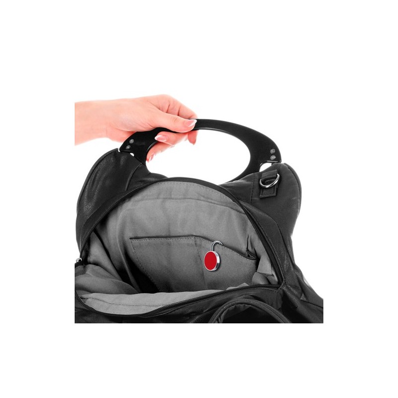Porte-Clés Porte-Sac Pratique Personnalisé Éco-responsable Lysia Matières : métal Couleurs : rouge cadeau affaires élégant