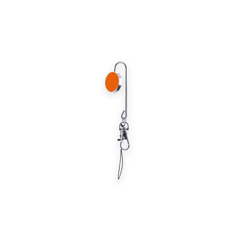 Porte-Clés Porte-Sac Pratique Personnalisé Éco-responsable Lysia Matières : métal Couleurs : rouge objet promotionnel éco-respon