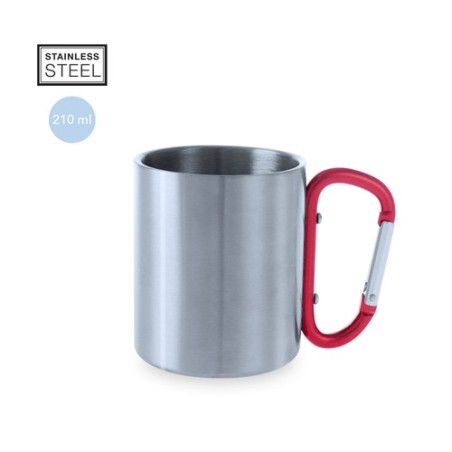 Mug personnalisé en acier inoxydable Bastic - Goodies Matières : acier inoxydable Couleurs : argenté personnalisation rapide en 