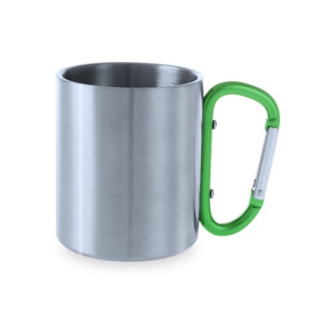 Mug personnalisé en acier inoxydable Bastic - Goodies Matières : acier inoxydable Couleurs : argenté cadeau entreprise pas cher