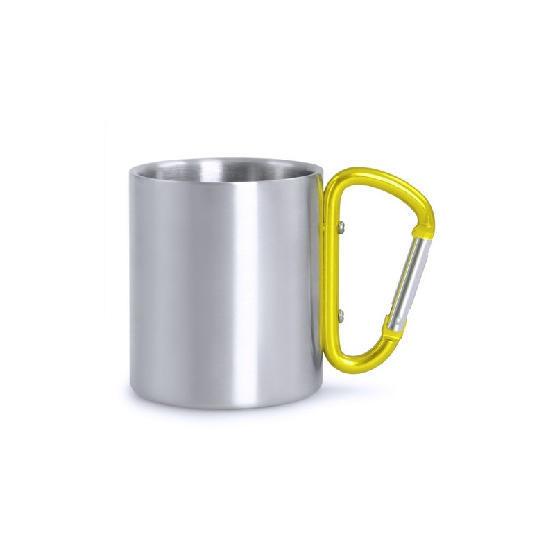 Mug personnalisé en acier inoxydable Bastic - Goodies Matières : acier inoxydable Couleurs : argenté personnalisation rapide en 