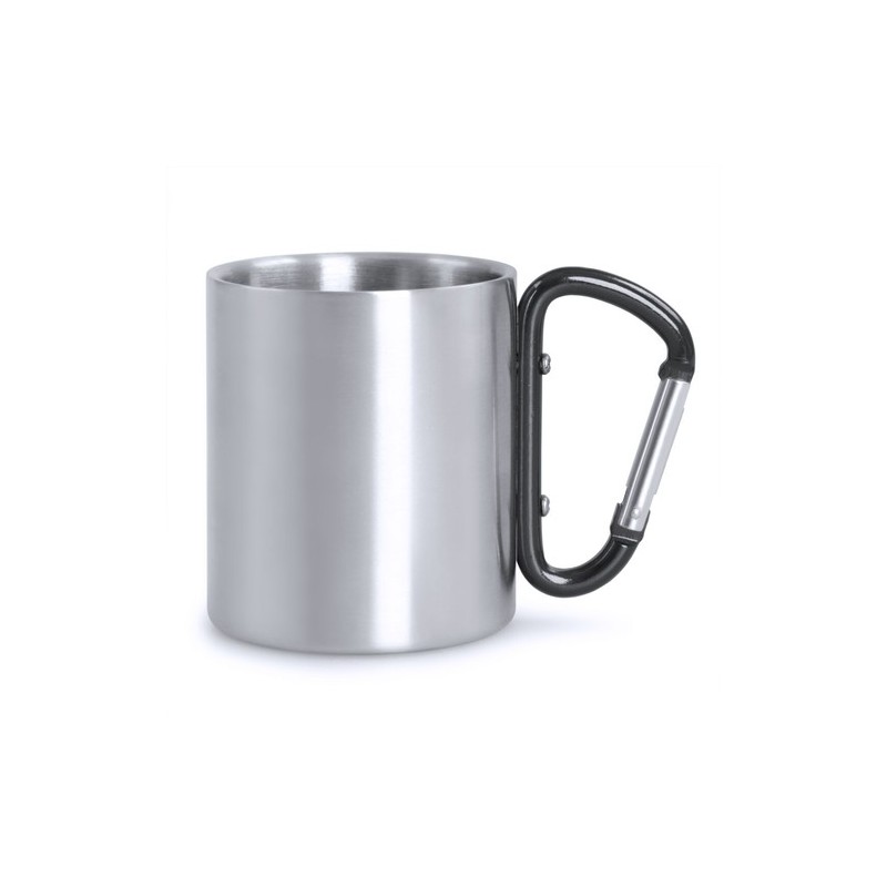 Mug personnalisé en acier inoxydable Bastic - Goodies Matières : acier inoxydable Couleurs : rouge goodies personnalisé en stock