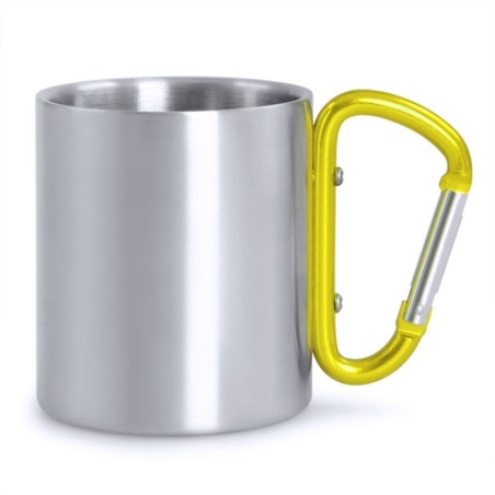 Mug personnalisé en acier inoxydable Bastic - Goodies Matières : acier inoxydable Couleurs : rouge goodies publicitaire événemen