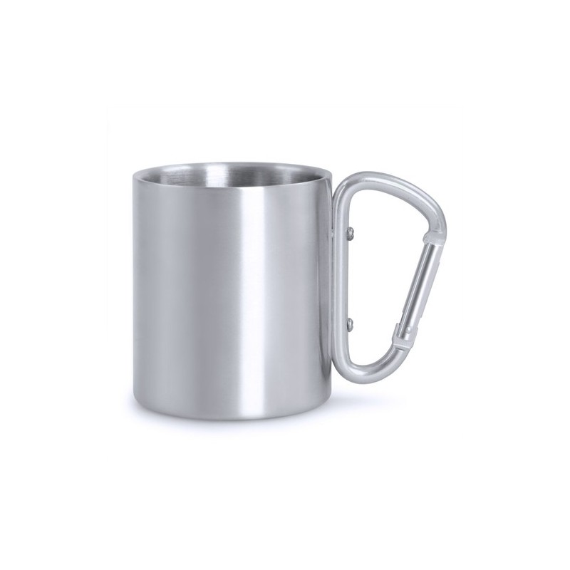 Mug personnalisé en acier inoxydable Bastic - Goodies Matières : acier inoxydable Couleurs : rouge goodies entreprise design