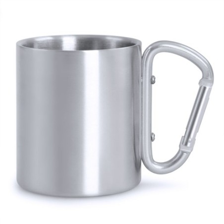 Mug personnalisé en acier inoxydable Bastic - Goodies Matières : acier inoxydable Couleurs : rouge goodies entreprise design