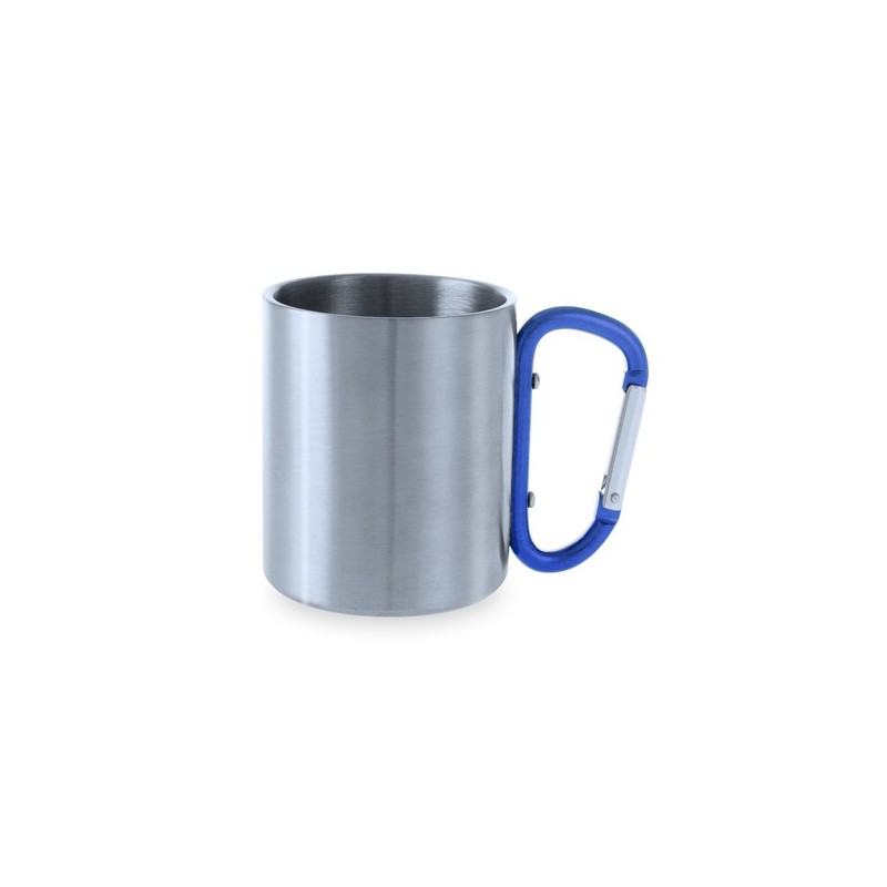 Mug personnalisé en acier inoxydable Bastic - Goodies Matières : acier inoxydable Couleurs : rouge personnalisation sur mesure