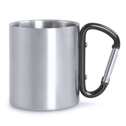 Mug personnalisé en acier inoxydable Bastic - Goodies Matières : acier inoxydable Couleurs : bleu marquage couleur éclatante