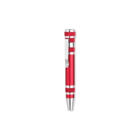 Outils Multi Pratiques et Personnalisés Blizen Matières : aluminium Couleurs : rouge personnalisable avec votre logo