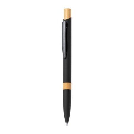 Stylo Éco-responsable en Aluminium et Bambou Personnalisé - Lantasker Matières : bambou Couleurs : noir cadeau entreprise pas ch