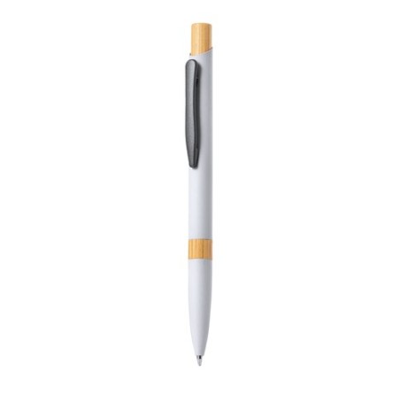 Stylo Éco-responsable en Aluminium et Bambou Personnalisé - Lantasker Matières : bambou Couleurs : noir personnalisable avec vot