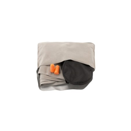 Set Voyage Personnalisé Pas Cher - Plonet Matières : microfibre Couleurs : gris impression logo haute qualité