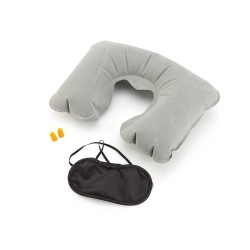 Set Voyage Personnalisé Pas Cher - Plonet Matières : microfibre Couleurs : gris objet promo petit budget