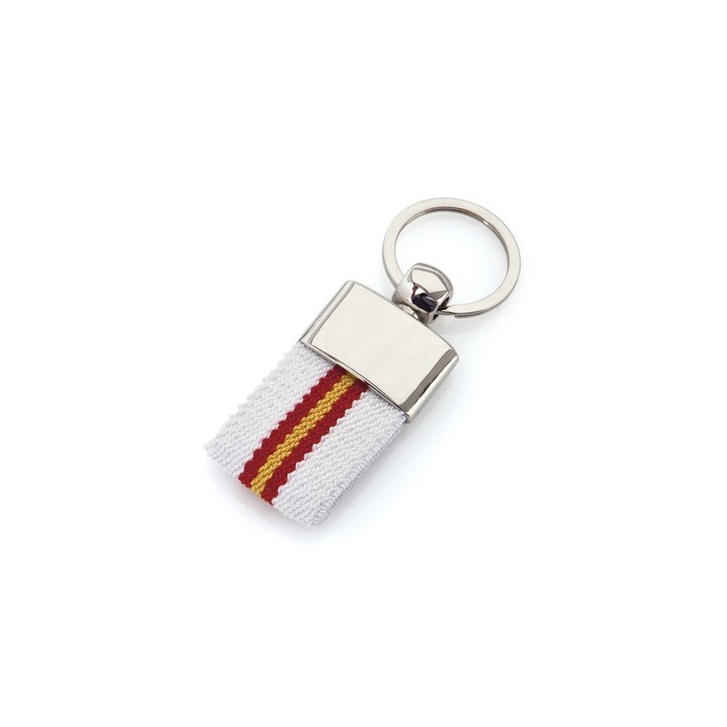 Porte-Clés Personnalisé Éco-responsable - Vinger Matières : polyester Couleurs : blanc