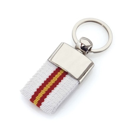 Porte-Clés Personnalisé Éco-responsable - Vinger Matières : polyester Couleurs : blanc