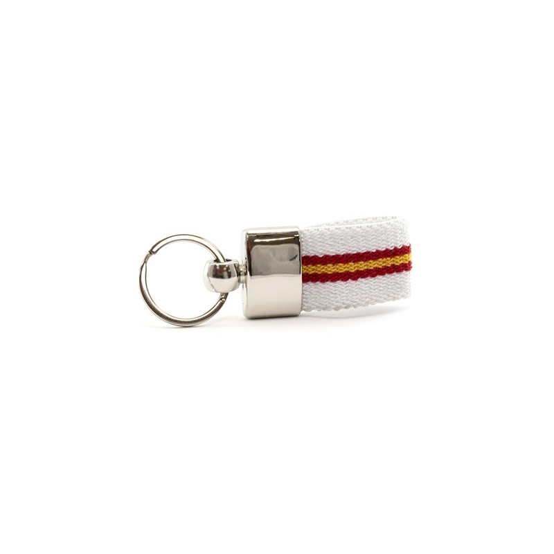 Porte-Clés Personnalisé Éco-responsable - Vinger Matières : polyester Couleurs : blanc marquage laser ultra précis