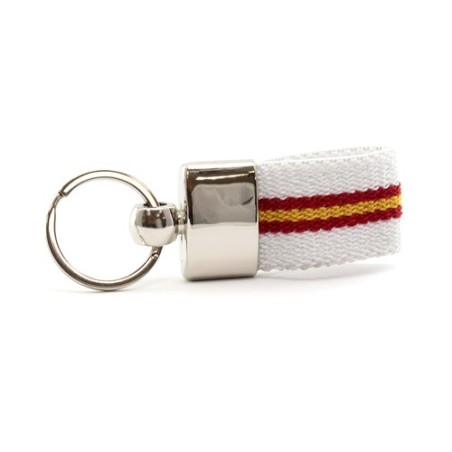 Porte-Clés Personnalisé Éco-responsable - Vinger Matières : polyester Couleurs : blanc marquage laser ultra précis
