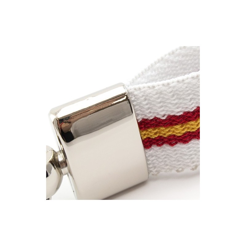 Porte-Clés Personnalisé Éco-responsable - Vinger Matières : polyester Couleurs : blanc objet promotionnel éco-responsable