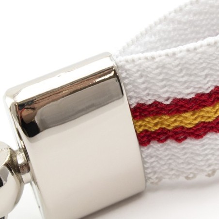 Porte-Clés Personnalisé Éco-responsable - Vinger Matières : polyester Couleurs : blanc objet promotionnel éco-responsable