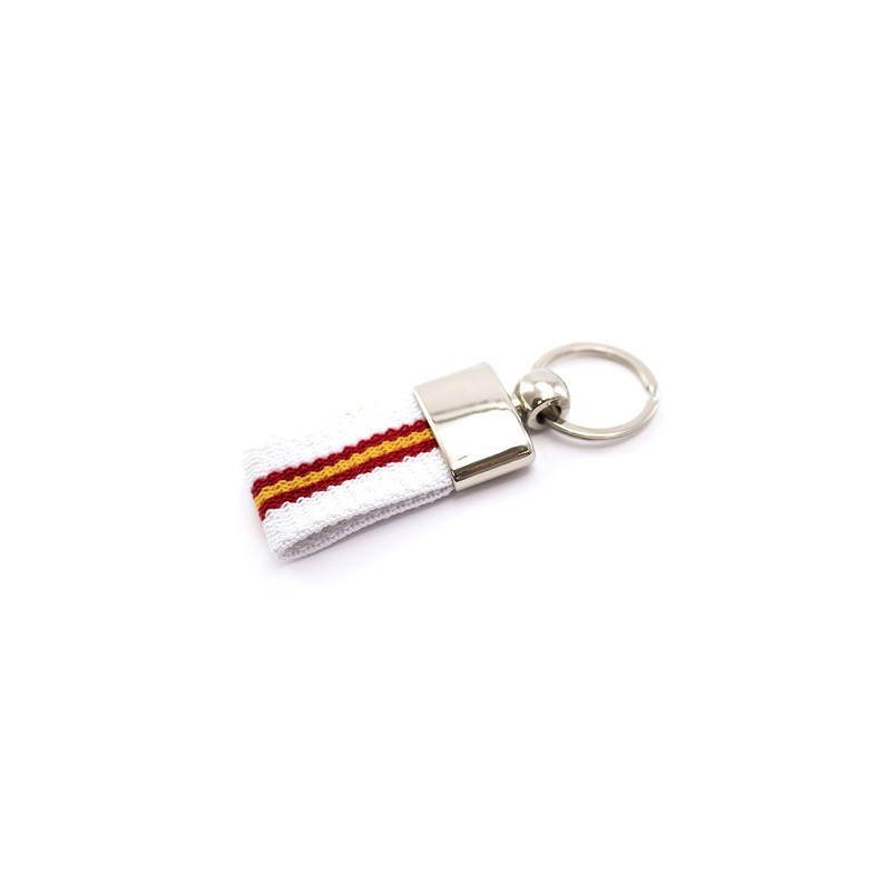 Porte-Clés Personnalisé Éco-responsable - Vinger Matières : polyester Couleurs : blanc cadeau collaborateur premium