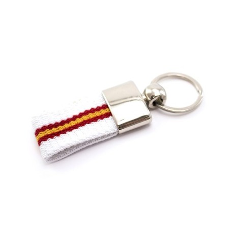 Porte-Clés Personnalisé Éco-responsable - Vinger Matières : polyester Couleurs : blanc cadeau collaborateur premium