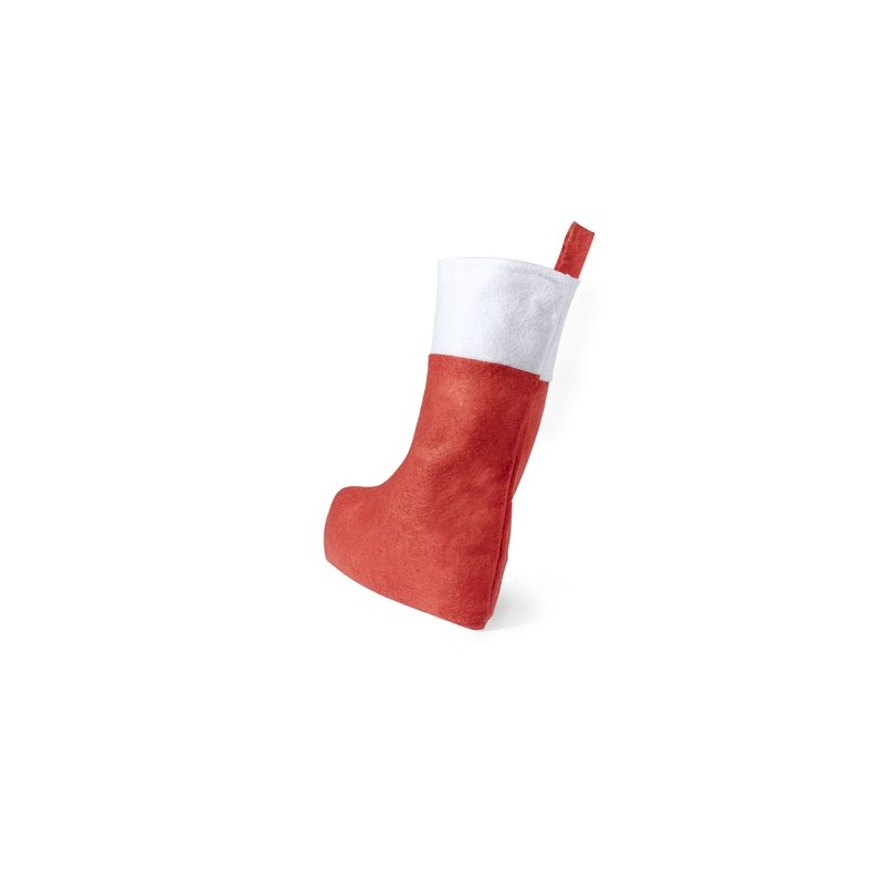 Chaussette Personnalisée de Noël Saspi Matières : polyester Couleurs : rouge goodies publicitaire événementiel