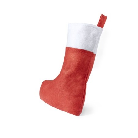 Chaussette Personnalisée de Noël Saspi Matières : polyester Couleurs : rouge goodies publicitaire événementiel