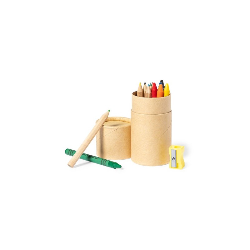 Set de fournitures scolaires personnalisées s pas cher Pixi Matières : carton recyclé objet promotionnel éco-responsable